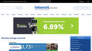 
                            10. Business savings accounts | interest.co.nz