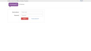 
                            3. Business Sign In - HolidayIQ