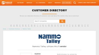 
                            11. Business Software used by Nammo Talley - FeaturedCustomers