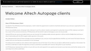 
                            11. Business Solutions Welcome Altech Autopage clients South Africa