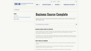 
                            3. Business Source Complete | CBS - Copenhagen Business School
