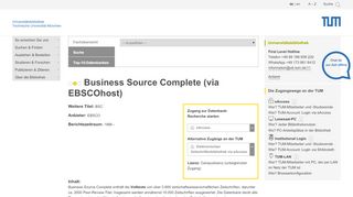 
                            7. Business Source Complete (via EBSCOhost) - ub.tum.de