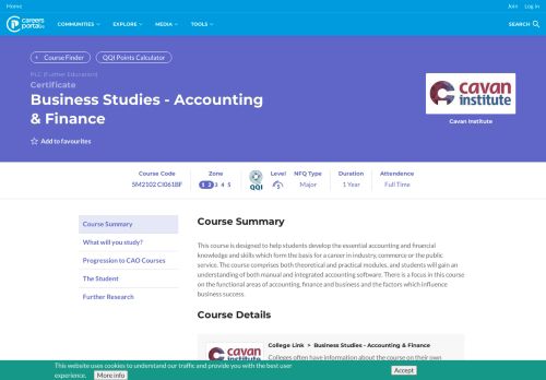 
                            10. Business Studies - Accounting & Finance - Cavan Institute ...