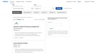 
                            13. Business Systems Analyst Jobs, Employment in Evergreen, CO ...