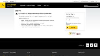 
                            7. Business WebMail | Videotron - Courriel Web
