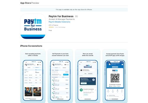 
                            5. Business With Paytm on the App Store - iTunes - Apple