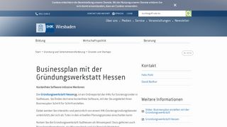
                            13. Businessplan mit der Gründungswerkstatt Hessen - IHK Wiesbaden