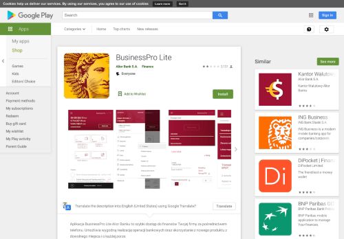 
                            10. BusinessPro Lite – Aplikacje w Google Play