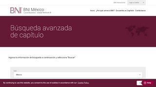 
                            4. Búsqueda avanzada de capítulo - BNI México