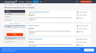 
                            11. Búsqueda por empresa de Educación en Córdoba en Cordoba