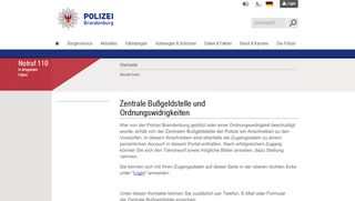 
                            2. Bußgeld / Ordnungswidrigkeiten - Polizei Brandenburg