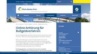 
                            5. Bußgeldverfahren online - Rhein-Neckar-Kreis