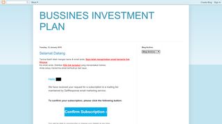 
                            6. BUSSINES INVESTMENT PLAN