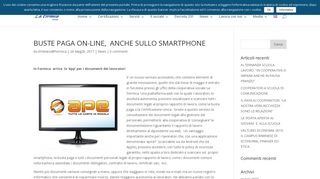 
                            2. BUSTE PAGA ON-LINE, ANCHE SULLO SMARTPHONE - La Formica