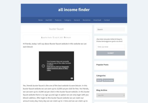 
                            11. buster faucet - all income finder