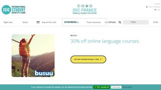 
                            11. BUSUU - 30% off online language courses - Isic.fr : Carte d'étudiants ...