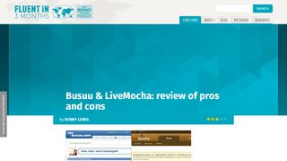 
                            10. Busuu & LiveMocha: review of pros and cons - Fluent in 3 months ...
