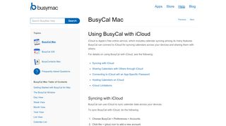 
                            1. BusyCal Mac - Using BusyCal with iCloud - BusyMac Help
