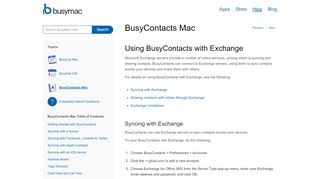 
                            13. BusyContacts Mac - Using BusyContacts with Exchange - BusyMac Help