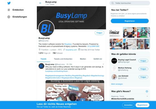 
                            10. BusyLamp (@BusyLamp) | Twitter
