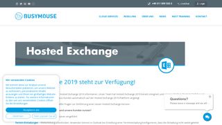 
                            5. BUSYMOUSE: Hosted Exchange
