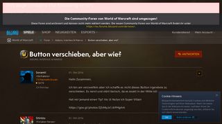 
                            9. Button verschieben, aber wie? - World of Warcraft-Foren - Blizzard ...