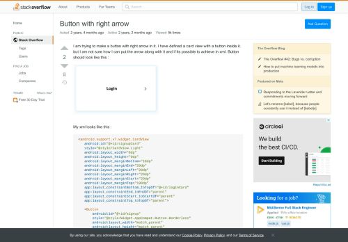 
                            4. Button with right arrow - Stack Overflow