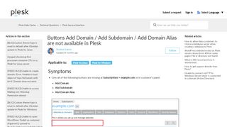
                            12. Buttons Add Domain/Add Subdomain/Add Domain Alias are not ...