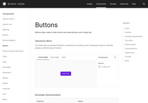
                            2. Buttons - Material Design