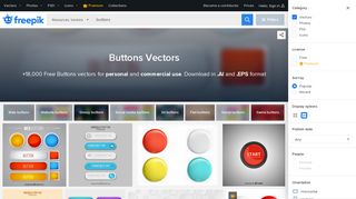
                            3. Buttons vectors, +16,000 free files in .AI, .EPS format - Freepik
