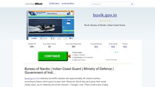 
                            4. Buvik.gov.in website. Bureau of Naviks | Indian Coast Guard | Ministry ...