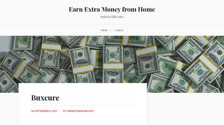 
                            3. Buxcure – Earn Extra Money from Home