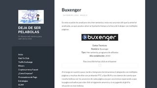 
                            12. Buxenger | Deja de ser pelabolas