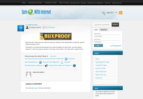 
                            1. Buxproof | Earn Cash With Internet - Buxenger