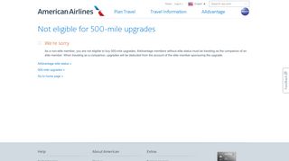 
                            3. Buy 500-mile upgrades - American Airlines