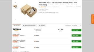 
                            9. Buy Ambicam WiFi - Smart Cloud Camera With Cloud Recording ...