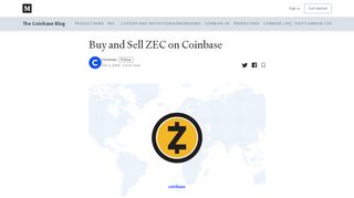 
                            10. Buy and Sell ZEC on Coinbase – The Coinbase Blog