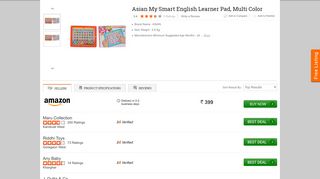 
                            9. Buy Asian My Smart English Learner Pad, Multi Color, Features ...