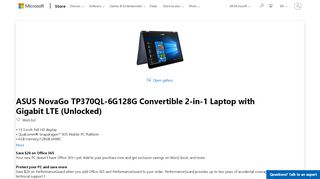 
                            13. Buy ASUS NovaGo TP370QL-6G128G Convertible Laptop with ...