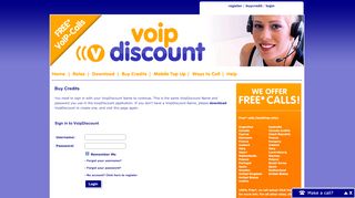 
                            2. Buy Credits - VoipDiscount | Free Calls and SMS