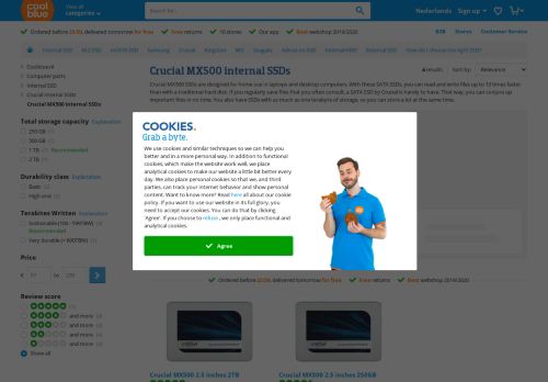 
                            2. Buy Crucial MX500 SSD? - Before 23:59, delivered tomorrow - Coolblue