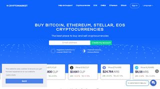 
                            2. Buy cryptocurrencies bitcoin, ethereum, stellar, eos - CryptoMarket