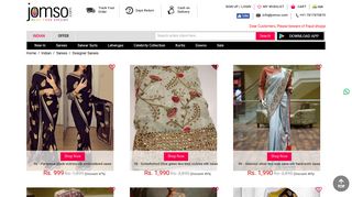 
                            3. Buy fashion designer Indian sarees online shopping ... - Jomso.com