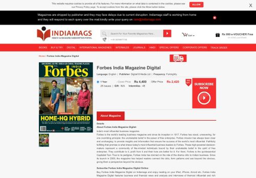 
                            9. Buy Forbes India Magazine Subscription Online India | Order Forbes ...