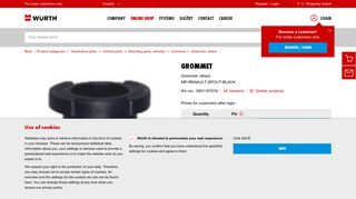 
                            11. Buy Grommet (0501167016) online