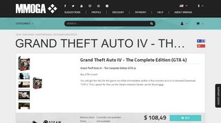 
                            13. Buy GTA 4, Grand Theft Auto IV Complete - MMOGA