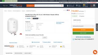 
                            12. Buy Havells Puro Plus 5S 15 Ltr 2 KW Water Heater White ...