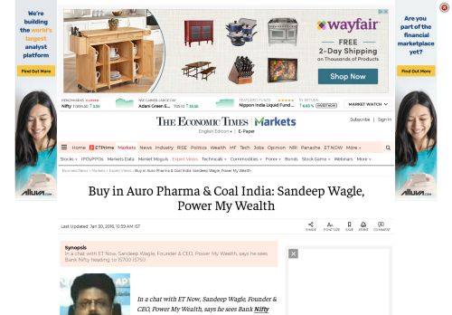 
                            7. Buy in Auro Pharma & Coal India: Sandeep Wagle, Power My Wealth ...
