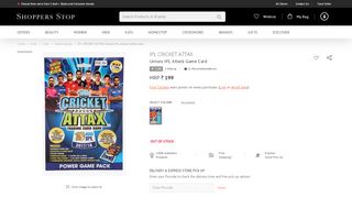 
                            9. Buy IPL CRICKET ATTAX Unisex IPL Attack Game Card | Shoppers Stop