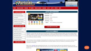 
                            7. Buy Lottery Tickets Online @ Lotto 365 - PlayCasino